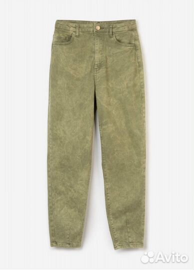 Джинсы вельветовые женские зелёные