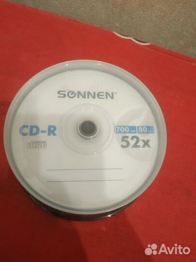 Диск для записи CD R, 25 штук,новые в упаковке