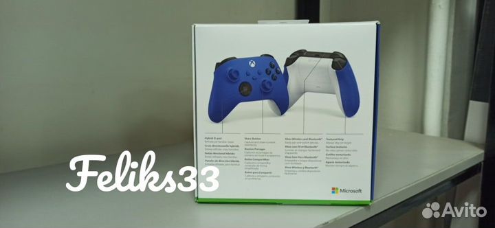 Геймпад для Xbox Series X/S/One Синий/Shock Blue