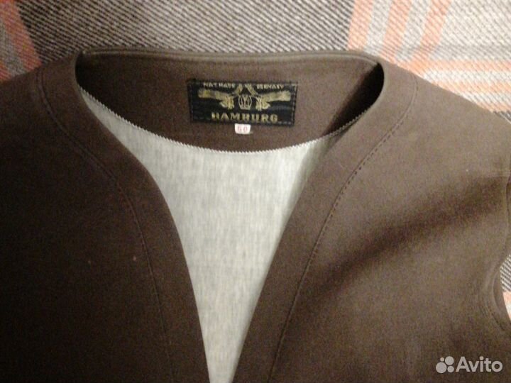 Костюм синтетика замша, 50, винтаж