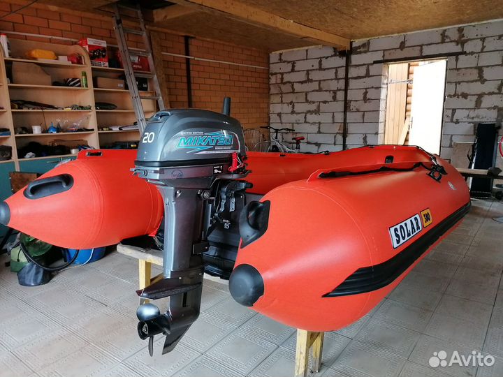 Комплект Лодка solar мотор mikatsu M20