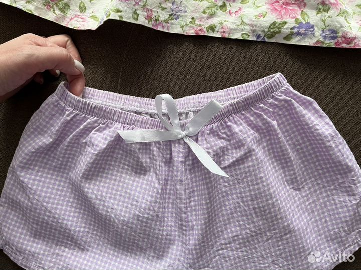 Пижама женская с шортами хлопковая новая