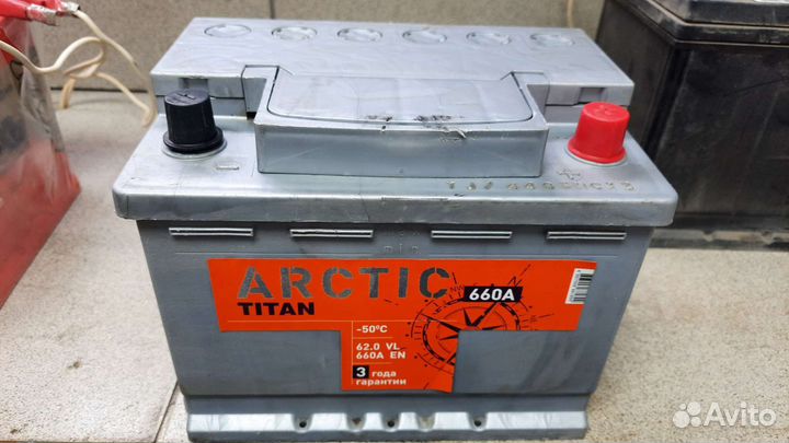 Аккумулятор Titan Arctic 62Ач обратная полярность