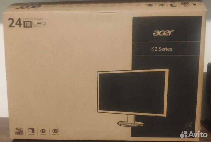 Новый Монитор 24 дюйма Acer K242HL bd (LCD)