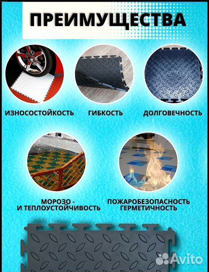 Модульный пол для гаража