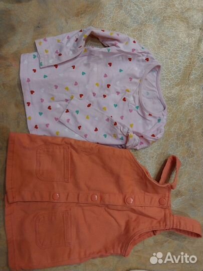 Сарафан джинсовый 86 с кофточкой