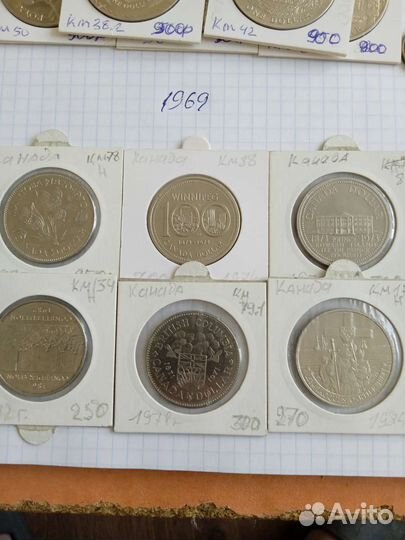 Канада доллары 6 монет
