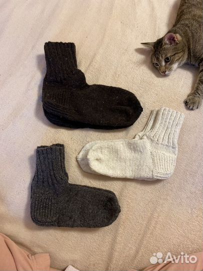 Шерстяные носки ручной вязки (36-43 размеры)