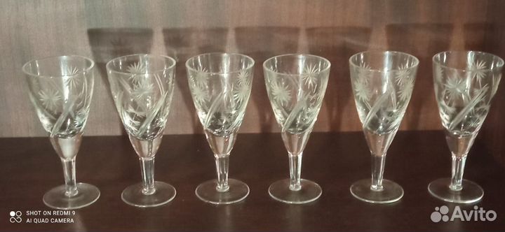 Рюмки на ножках 6шт