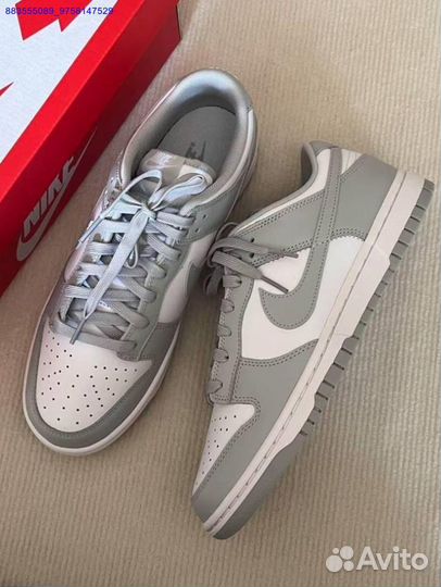 Кроссовки Nike Dunk Low Grey Fog оригинал