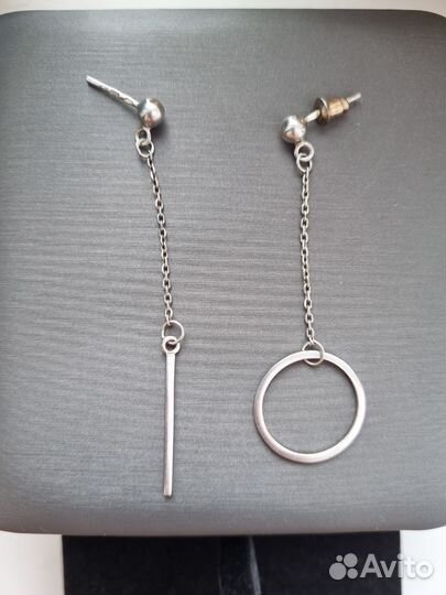 Серьги серебро