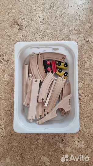 Деревянная игрушка Икеа железная дорога