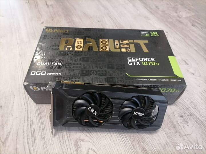 Видеокарта Palit Dual GeForce GTX 1070ti 8GB