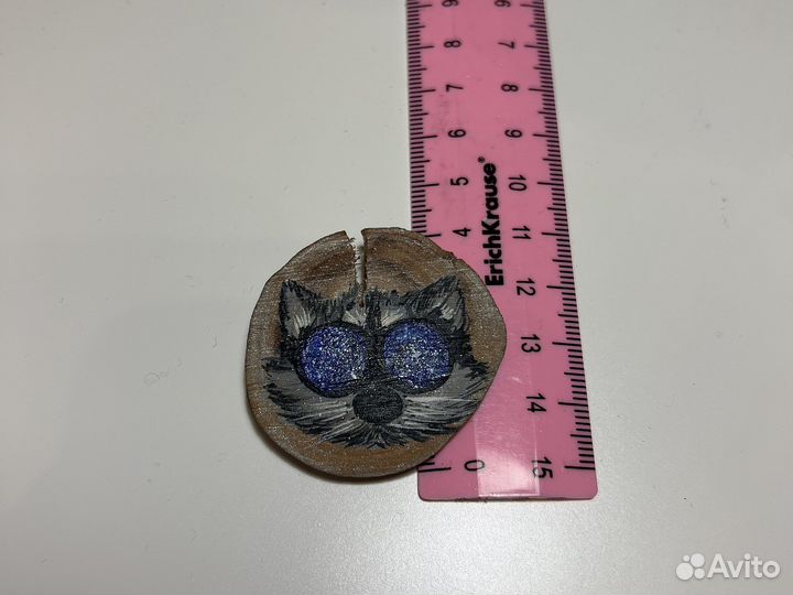 Значок hand made деревянный