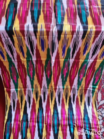 Ткань адрас шелк 3м восточная узбекская нац