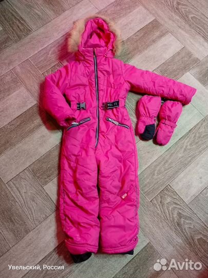 Зимний комбинезон для девочки 122-134