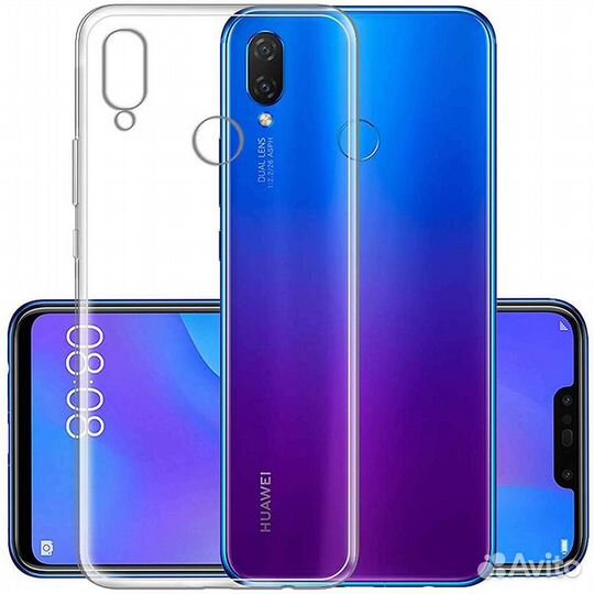 Силиконовый чехол для Huawei Nova 3 (прозрачный)