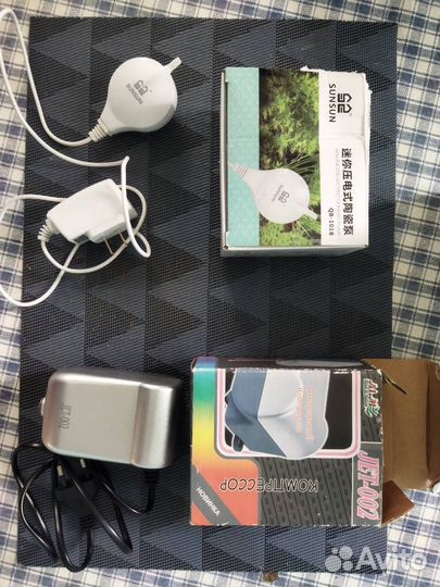 Компрессор воздушный и грунт для аквариума