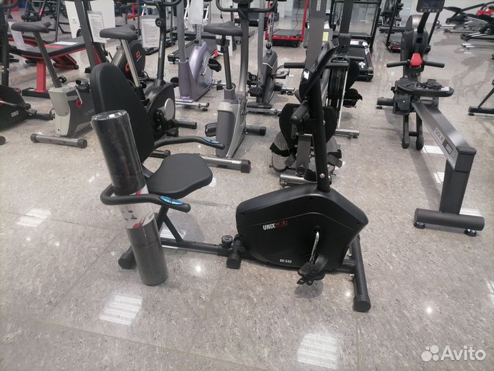 Горизонтальный велотренажер Unixfit BR-340 Compact