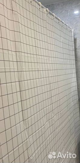 Штора для ванной новая