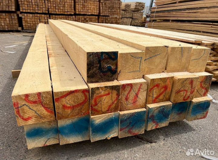 Брус обрезной 100х150х6000мм с доставкой