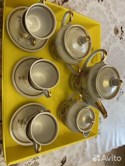 Кофейный сервиз СССР перламутровый