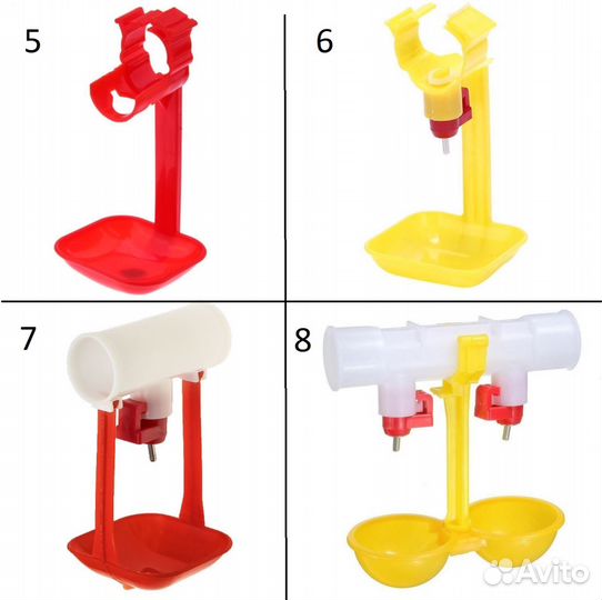 Ниппельные поилки для птиц и кроликов. Кормушки