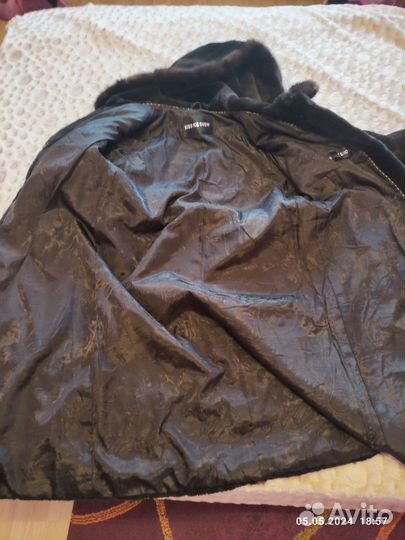 Шуба из стриженного бобра