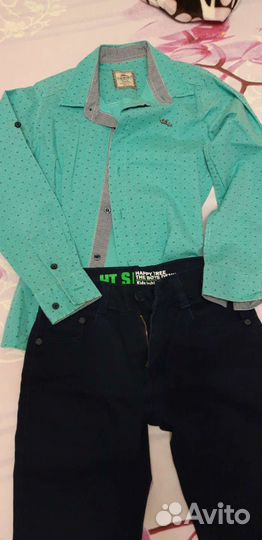 Рубашки, джинсы, брюки, жилет, шорты