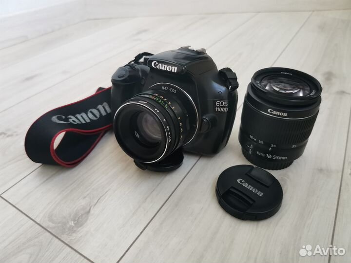 Canon 1100D 18-55 и Гелиос 44-2 58/2