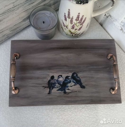 Поднос деревянный