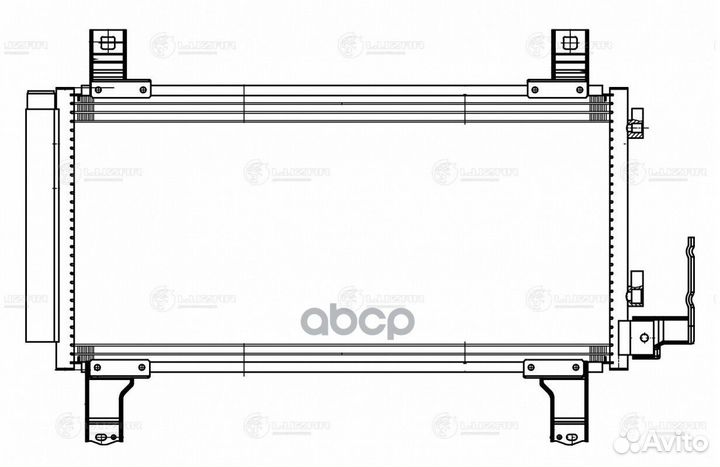 Радиатор кондиц. для а/м Mazda 6 (02) (lrac 2510)