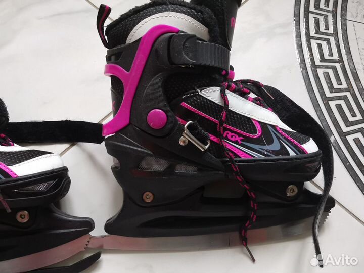 Коньки фигурные rgx раздвижные 31-34