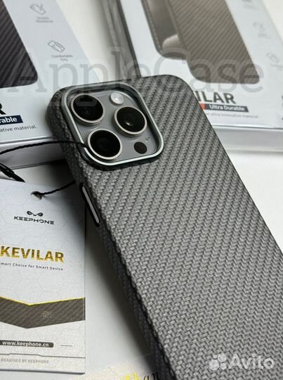 Чехол на iPhone 15 Pro/Pro Max Kevlar Titanium