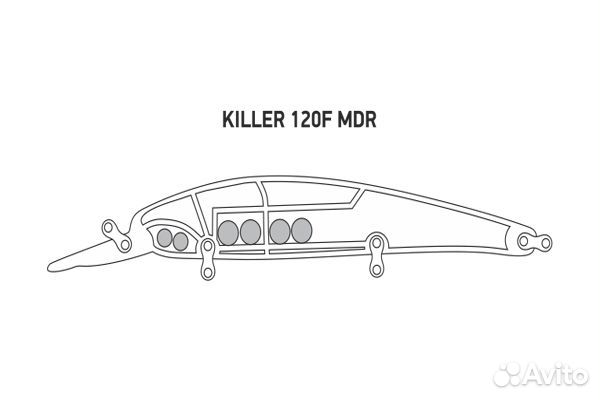 Воблер LureMax killer 120F MDR-080 17,5г