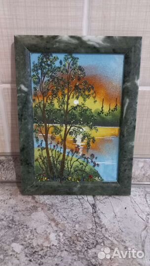 Панно из натурального камня