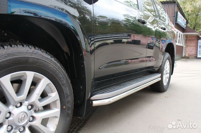 Защита порогов на Land Cruiser Prado 120 прадо 150
