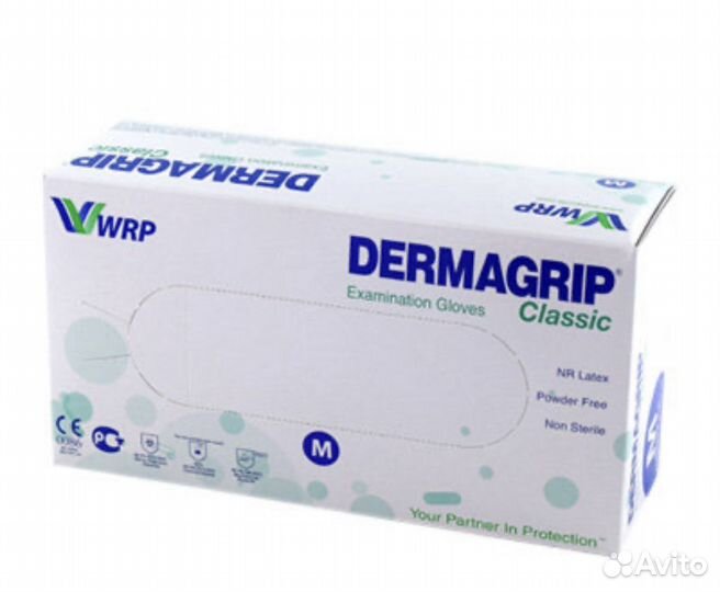 Перчтаки латексные Dermagrip Classic
