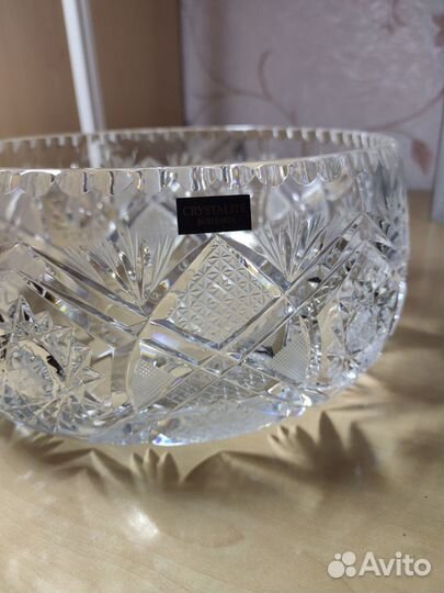 Хрустальная ваза под фрукты Bohemia