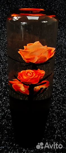 Ручка МКПП универсальная - Роза 15см (Оранжевый)