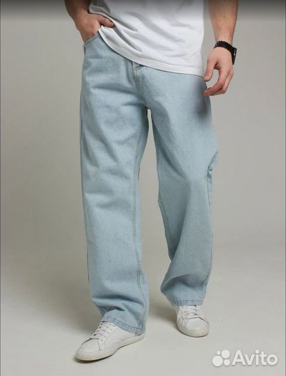 Мужские Джинсы Багги Широкие Размеры 46-54