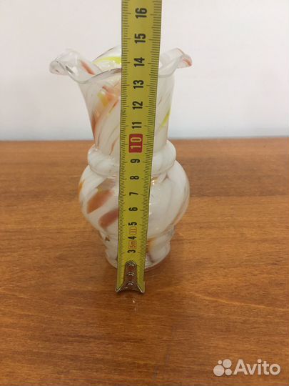 Ваза для цветов цветное стекло СССР