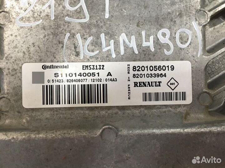 Блок управления двигателем Renault Logan LS1Y K4M