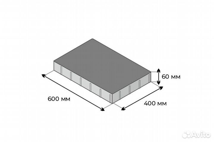 Крупноформатная плита / Плита Кремль 60мм