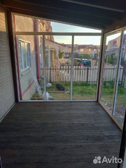 Алюминиевое остекление террас, веранд