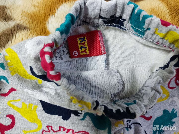 Рубашка для мальчика 86 размер, шорты, шапочка