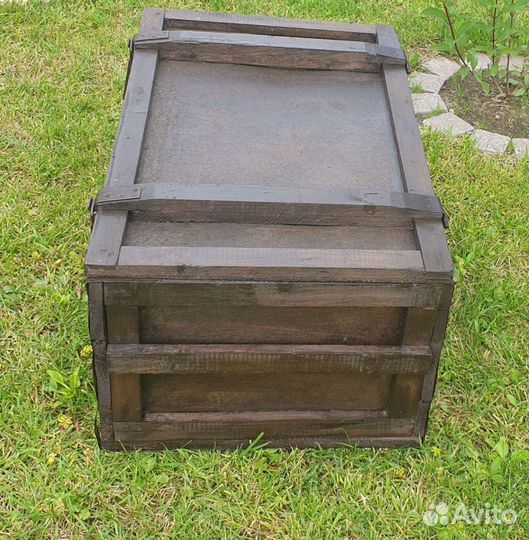 Ящик деревянный сундук комод декор для дачи и сада