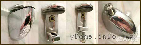 Крепежи настенные для стеклянных полок