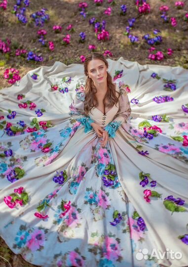 Аренда Прокат платья русско народный кокошник