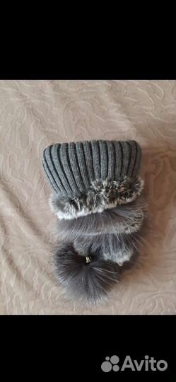 Шапка,натуральный мех.56р